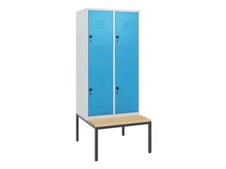 Dubbeldekse dekenkist,HxBxD 1950x800x815mm,2x2vak.,vak B 400mm - 1