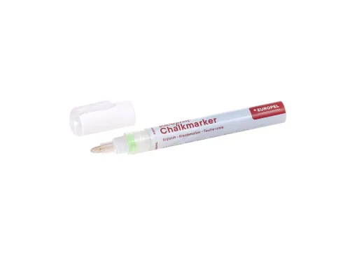 Krijtstift Europel watervast 3-6mm wit blister 1 stuk