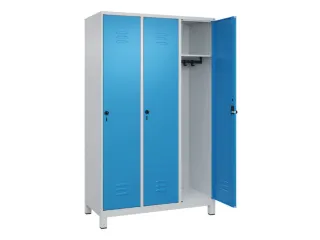 locker,HxBxD 1950x1200x500mm,3vak,vak B 400mm,draaigrendel,voeten - 2
