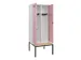 locker met bank,voor scheiding van kleding,HxBxD 2120x800x815mm,2vak