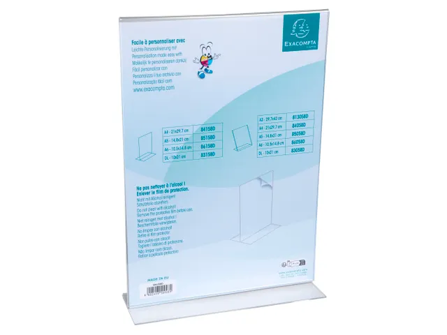 Folderhouder T A4 ve rticaal transparant