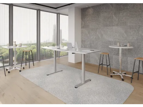 In hoogte verstelbare vergadertafel,HxBxD 710-1200x2200x1030mm