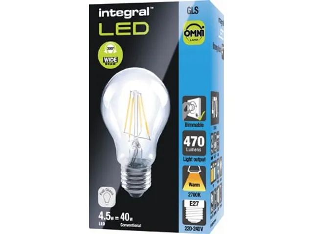 E27 Filament Globe, Dimbaar 2700K 4.2W
