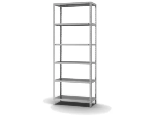 magazijnstelling,grondveld,HxBxD 2500x1000x400mm,vaklast 200kg