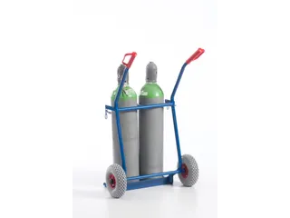 Flessenkar Draagvermogen 100Kg 2X20L-Fles Luchtbanden Ral5010 staal - 6