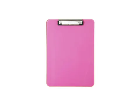 Klembord MAUL A4 staand transparant PS neon roze