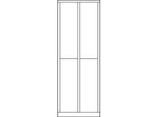 lockerkast,HxBxD 1850x600x500mm,2x2vakken,RAL7035,front RAL5010 - 5