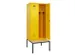 locker met bank,voor scheiding van kleding,HxBxD 2120x800x815mm,2vak