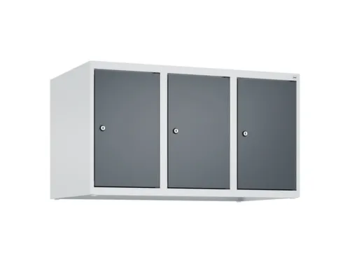 opzetkast,v. locker,3vak.,vak B 300mm,HxBxD 500x900x500mm,vleugeldeur