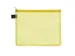 Trousse avec fermeture éclair Foldersys A5 PVC jaune transparent