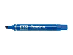 Viltstift Pentel N60 schuin 1.2-6mm blauw