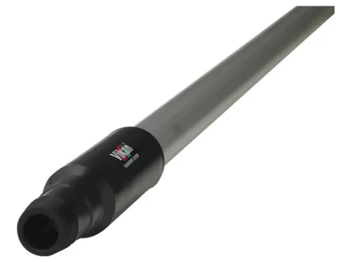 Steel Vikan ergonomic 150cm 31mm zwart aluminium