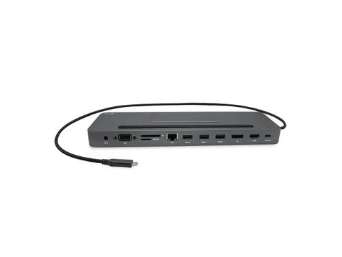i-tec USB-C Metal Ergonomic 4K 3x Display Docking Station
