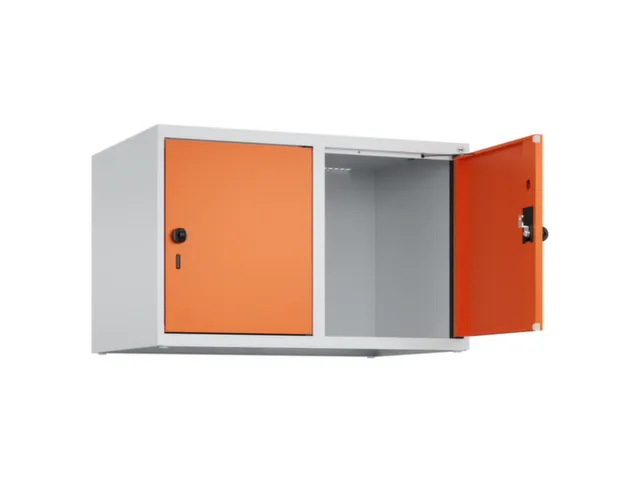 opzetkast,v. locker,2vak.,vak B 400mm,HxBxD 500x800x500mm,draaigrendel