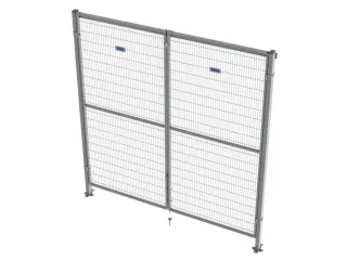 Dubbele Draaideur Veiligheidshek B 2000mm Deurhoogte 2200 Mm - 2