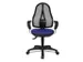 Siège De Bureau Pivotant Assise Bleue Dossier Mailles Noir