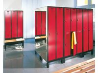 Dubbeldekse dekenkist HxBxD 2090x810x500mm romp RAL7021 front RAL5012