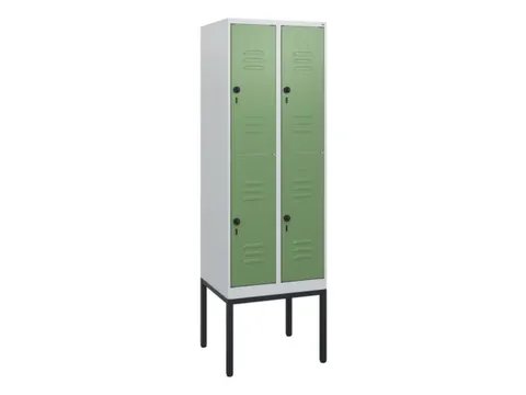 dubbeldekse locker,HxBxD 1950x600x500mm,2x2vak.,vak B 300mm