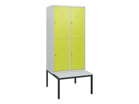 Dubbeldekse dekenkist,HxBxD 1950x800x815mm,2x2vak.,vak B 400mm