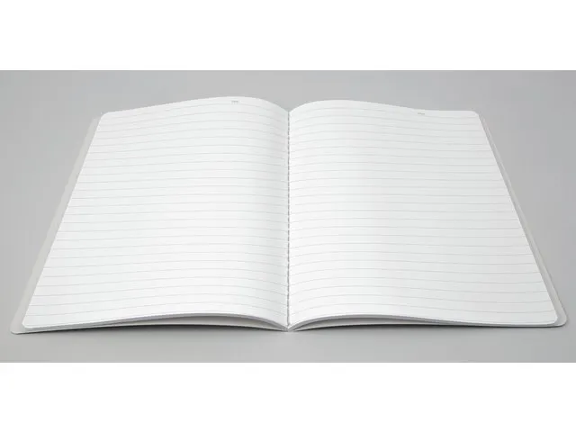 Notitieschrift Linescape Neo A5 2st.d.grijs/l.grijs lijn 68 pag 80gr.