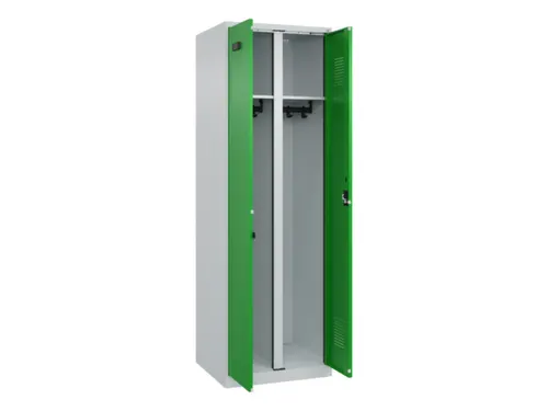 locker voor scheiding van kleding,HxBxD 1850x600x500mm,2vak