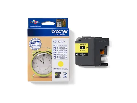 Inktcartridge Brother LC-125XLY geel HC