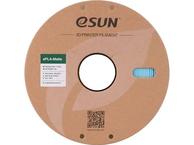 eSUN 3D printer Filament ePLA-Matte 1,75mm Licht Blauw 1kg