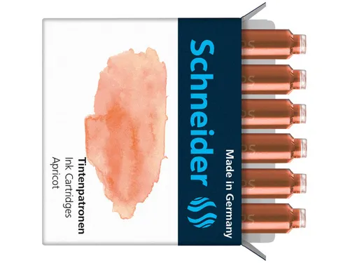 Inktpatronen Schneider pastel Abrikoos doos 6st.