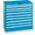 Ladenkast Code 1000x1023x725mm 10laden 200kg Ral5012
