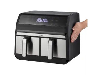Airfryer Inventum 2x4l 1700w zwart rvs - 6