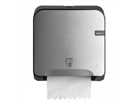 Handdoekroldispenser 441190 Mini Matic Tear & Go Quartz Zilver