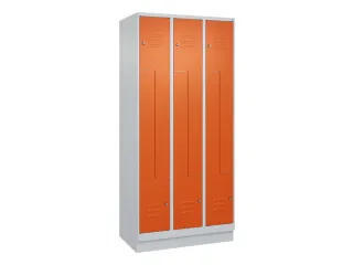 Z-garderobekast,HxBxD 1950x900x500mm,vak B 150/300mm,cil.-slot,sokkel - 1