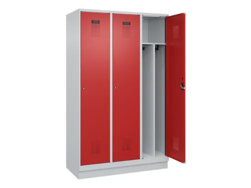 locker voor scheiding van kleding,HxBxD 1950x1200x500mm,3vak