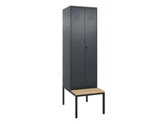 locker voor scheiding van kleding,HxBxD 2120x600x815mm,2vak