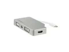 OUTLET Aluminium A/v Reisadapter 4-in-1 Usb-c Naar Vga, Dvi, Hdmi Of M