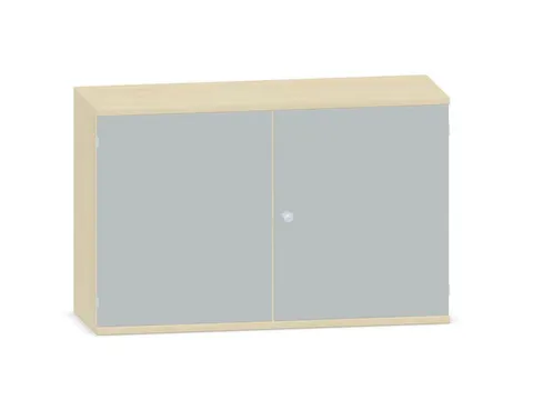 Kantoorkast 770x1200x430mm Decor Romp Esdoorn Decor Front Lichtgrijs