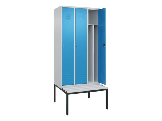 locker voor scheiding van kleding,HxBxD 2120x900x815mm,3vak