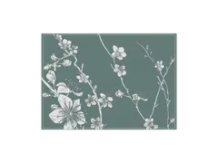 Placemat IEZZY Japanse kersenbloesem groen 6 stuks