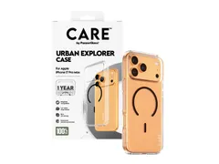 PanzerGlass CARE by Urban Explorer Case Transparent w. Black Mag