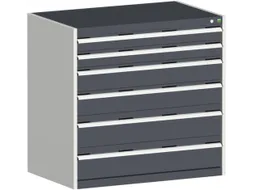 ladekast HxBxD 1000x1050x650mm 6laden zware lasten RAL7035 RAL7016