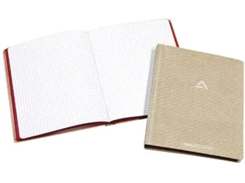 Copybook grijs linnen wit houtvrij papier 80gr 145x220mm 384 pagina's