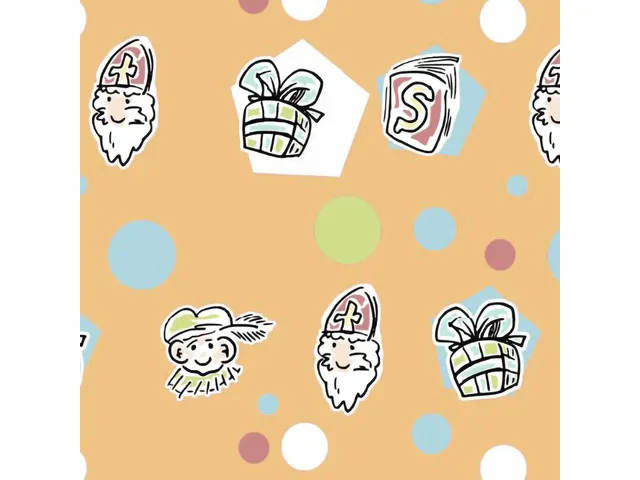 Cadeaupapier Kangaro Sint assorti 70 x 200 cm, 60 rol