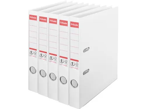 ordner Power N°1 rug van 5 cm wit 5 stuks