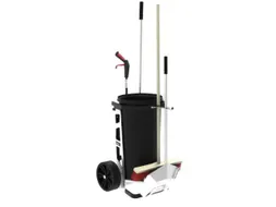 reinigingswagen,1x60l bak,3apparaathouder,HxBxD 1570x650x490mm,2wielen