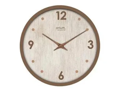 Wandklok CEP Orium Naturalis 31cm geruisloos uurwerk hout