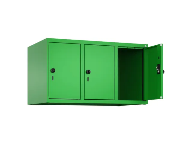 opzetkast,v. locker,3vak.,vak B 300mm,HxBxD 500x900x500mm,draaigrendel