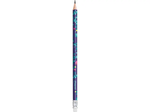 Crayon graphite Maped Pixel Party embout gomme set 12 pièces assorti