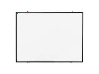 Whiteboard 100x180cm wit emaille Softline 8mm zwart profiel - 1