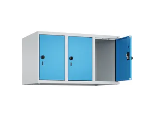 opzetkast,v. locker,3vak.,vak B 300mm,HxBxD 500x900x500mm,draaigrendel - 1