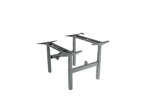 Elektrisch Verstelbaar Zit-Sta Frame Duo Bureau Grijs 180Cm